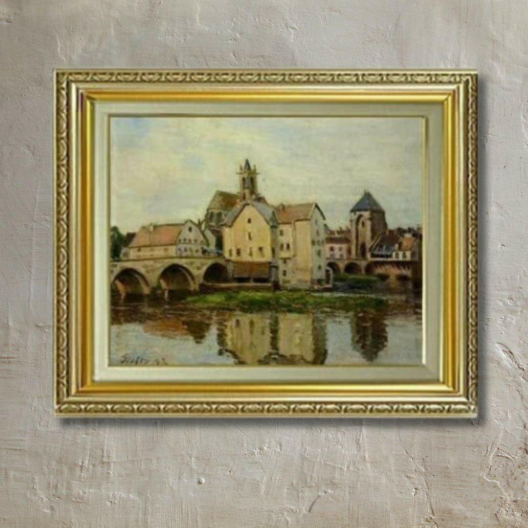 Alfred Sisley | Moret-sur-Loing, Morning  F6  Wall Art - Hand-painted oil painting -  | High-Quality Oil Painting.