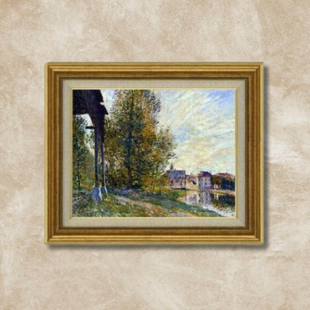 Alfred Sisley | Near Moret-sur-Loing F6 Wall Art - Hand-painted oil painting -  | High-Quality Oil Painting.