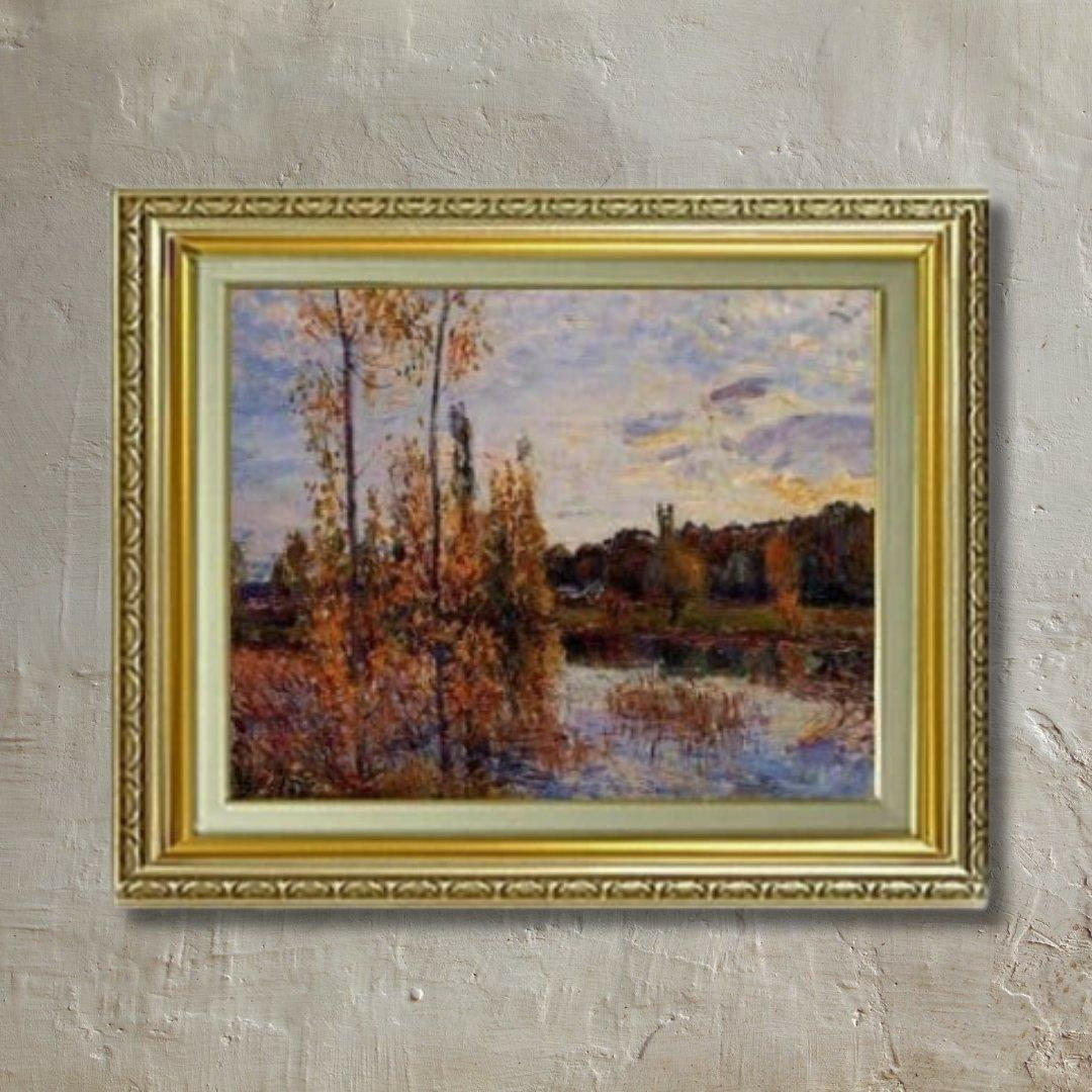 Alfred Sisley | Near Ronojika F6 Wall Art - Hand-painted oil painting -  | High-Quality Oil Painting.