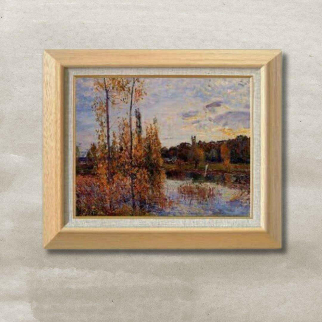 Alfred Sisley | Near Ronojika F6 Wall Art - Hand-painted oil painting -  | High-Quality Oil Painting.