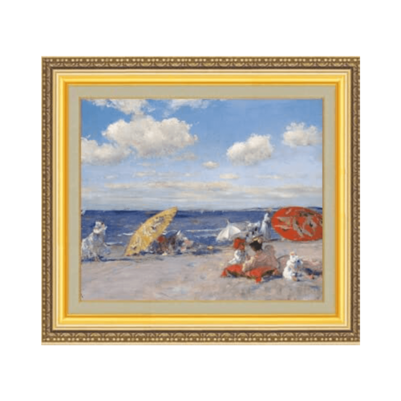 William Merritt Chase |  At the Seaside  F8 -  | High-Quality Oil Painting.